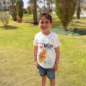 Comfortable Smiley World Printed Boys' T-Shirt
