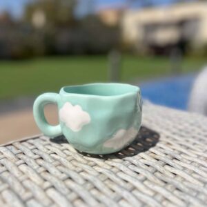 Cloud Shaped Ceramic Coffee Mug