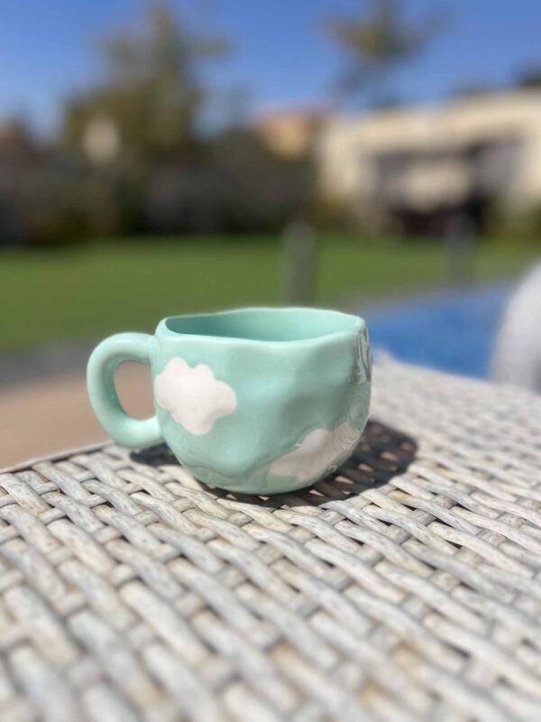 Cloud Shaped Ceramic Coffee Mug