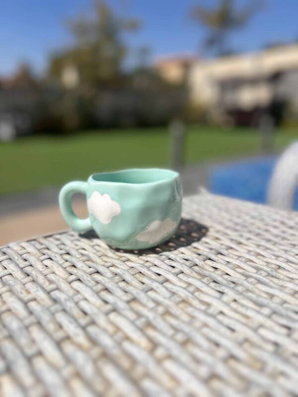 Cloud Shaped Ceramic Coffee Mug - Image 2