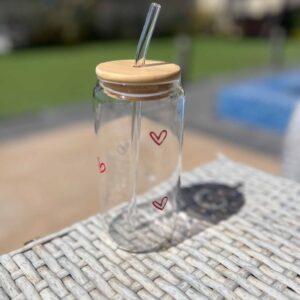 Glass Cup - Hearts