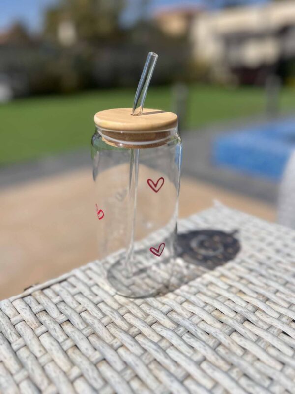 Glass Cup - Hearts