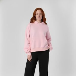 Pink Plain Hoodie