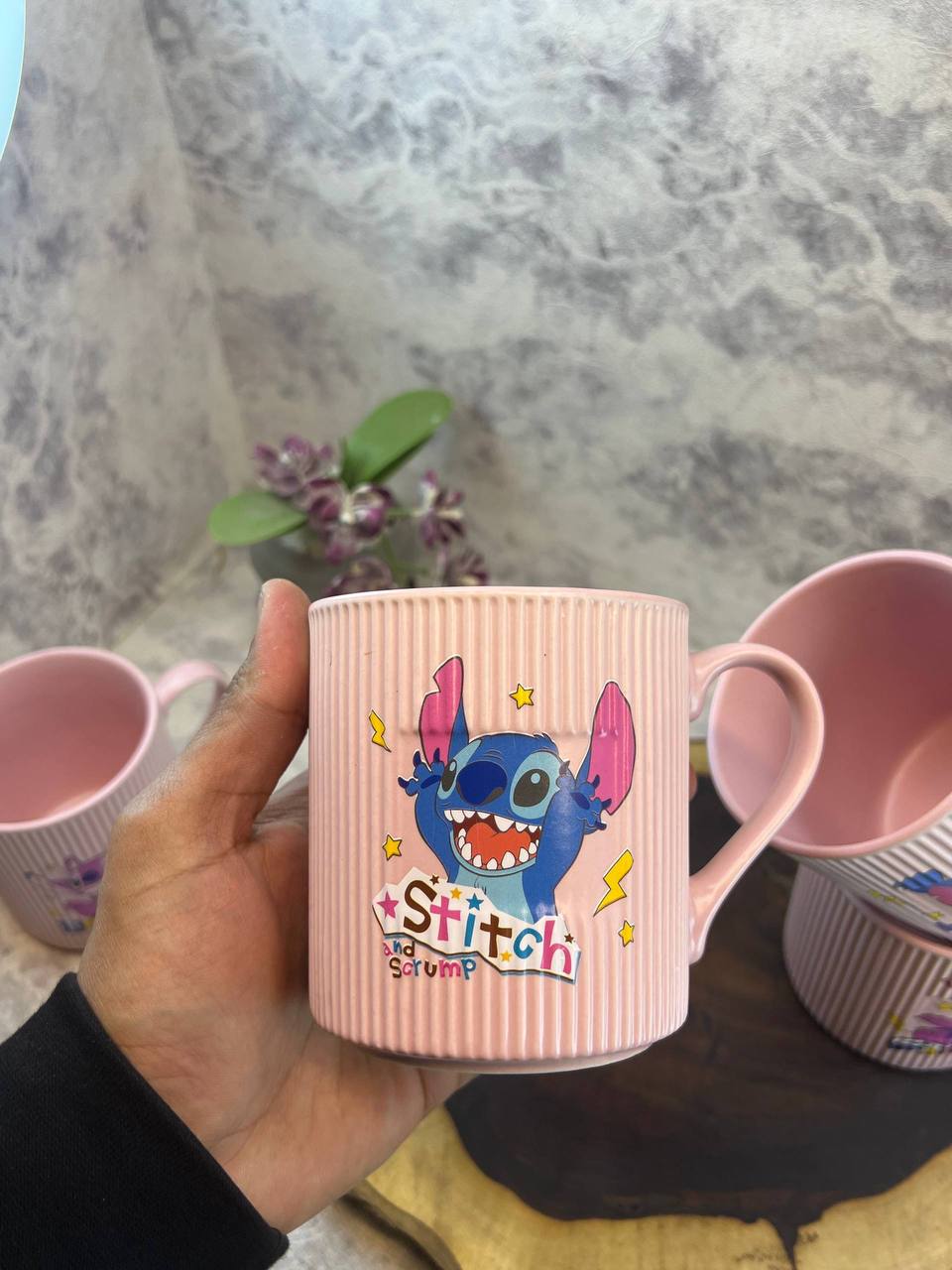 Set of Pink Stitch Mug - Image 4