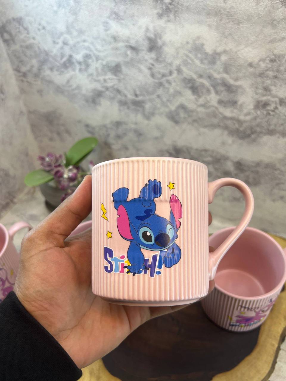 Set of Pink Stitch Mug - Image 3