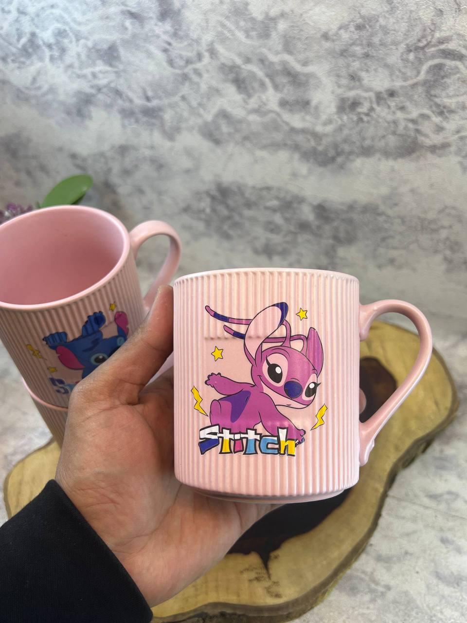 Set of Pink Stitch Mug - Image 2